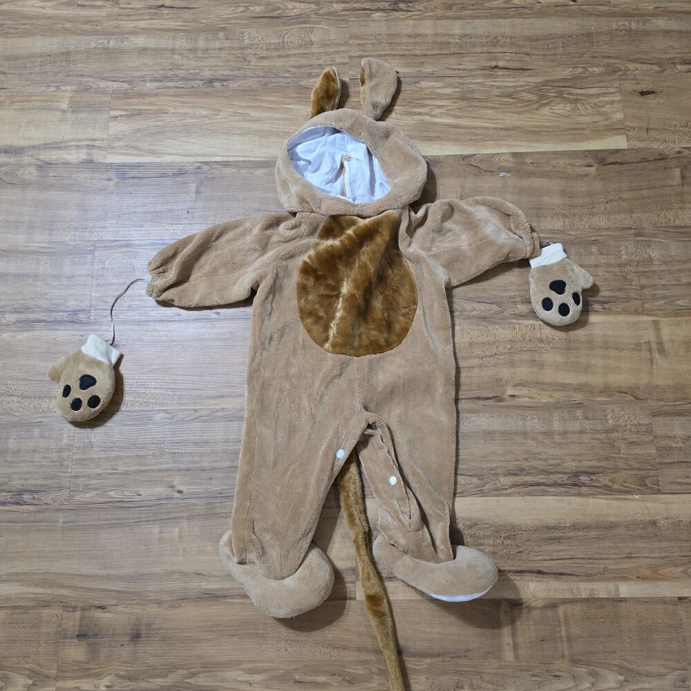 Baby Lion Halloween Costume 12-24 Months Fun World Plush Animal Jumpsuit Tail